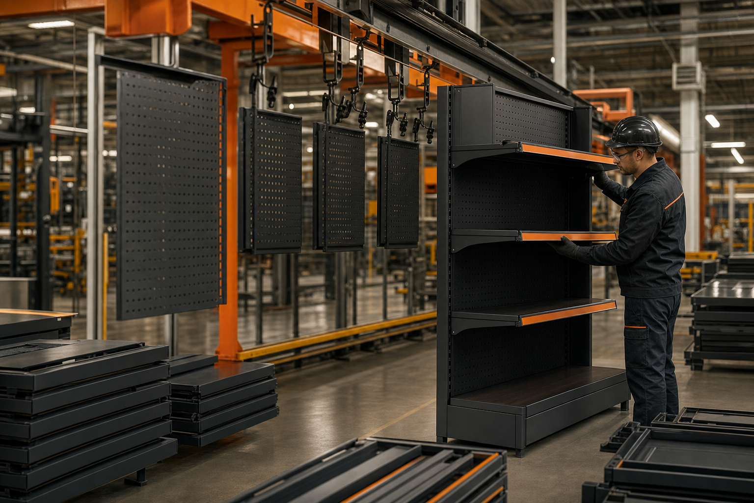 OUYEE shelving production line and final assembly inspection